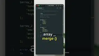 Php array_merge() function #php #shorts