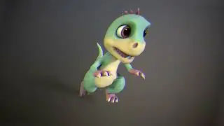 Rigging young cartoon dino / 3ds Max 2015
