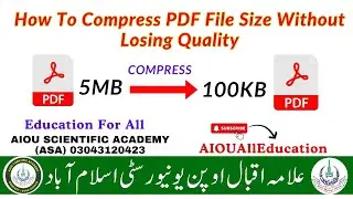 How to Compress PDF File Size | How To Compress PDF File Size Without Losing Quality #compresspdf