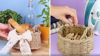 Come fare un facilissimo cestino con lo spago
