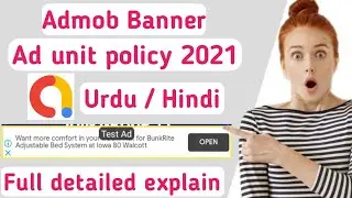 admob banner ad implementation, admob banner ad tutorial, admob banner ad policy 2021, urdu & hindi