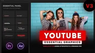 Youtube Essential Library | MOGRT for Premiere