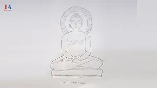 Tutorial For Draw a Sketch of Lord Mahavira by Bhushan Mane
