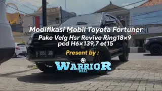Modifikasi Mobil Toyota Fortuner untuk tahun 2022 pake Velg HSR Revive Ring18x9 Pcd H6x139,7 Et15