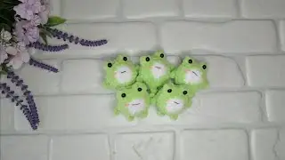 МК Лягушка-брелок, ну ооочень быстро вяжется😉!!!
