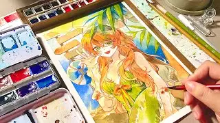 Trở lại với nét anime thôi 🫡🔥 So sánh 2 loại giấy vẽ mình thường dùng nhất 💦