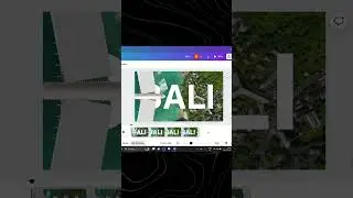 Day 4 | Bali travel aerplane effect | 100 Days 100 design challenge #Aeroplanedesign #viraldesign