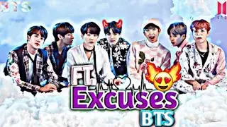 Excuses ft. BTS|😈 Excuses edit|✨ AP Dhillon|💥Gurinder Gill|🔥 #trending  #excuse #bts
