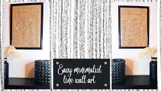 DIY easy line drawing / minimalist wall art/boho