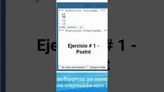 Ejercicio en PseInt #1