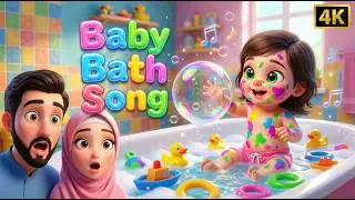 Baby Bath Song | Islamic Rhyme for babies | Bismillah, Allahu Akbar | 