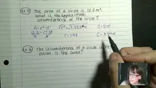 2B Saxon Algebra 2, Circles Circumference, Area