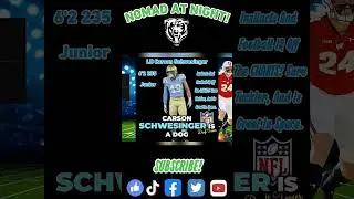 The Bears Need To Pay Close Attention To Carson Schwesinger   🏈🔥