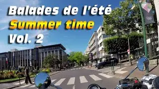 Suresnes, Rueil, banlieue ouest de Paris au mois d'aout