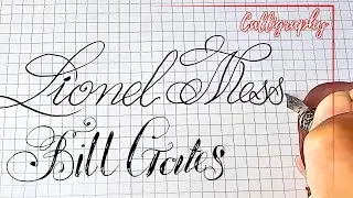 Guide To Writing The Most Graceful Famous Name in Calligraphy #calligraphy #cursive #handwriting