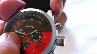 SINOBI sports-style chronograph watch for less than 20 dollars!