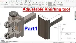 Design of adjustable knurling tool | Part 1 Main slide | Solidworks tutorial in Hindi