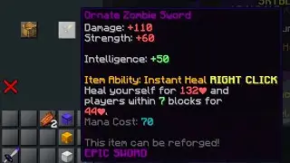 Hypixel Skyblock : HOW TO GET THE *NEW* ORNATE ZOMBIE SWORD! | Minecraft Skyblock (96)