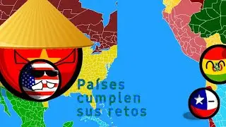 Países cumplen sus retos 1/7 / Momentos divertidos 🙃😮👀 #humor #countryballs #polandball #xd #retos 🙃