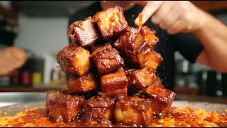 Crazy BBQ Experiment: Peanut Butter & Jelly Smoked Pork Belly Burnt Ends!
