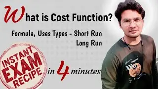 What is Cost Function ? | Formula, uses, Types- Short run , long run with example |Unbeaten Learning