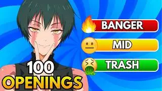 🎵 RATE THE ANIME OPENINGS (100 BANGER Openings)🔥Anime Quiz