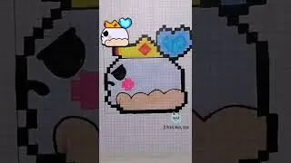 Как нарисовать значок Король Лу по клеточкам | Бравл Старс | Brawl Stars 