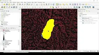 Catchment area Calculation using QGIS : Watershed Delineation