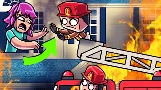 Minecraft | Who's Your Daddy Family? Psycho Baby Becomes a Firefighter! (Baby vs Fire)