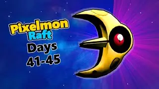 Minecraft Pixelmon Raft - Dome Days Begin... (Days 41-45)