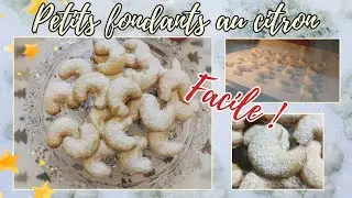 🍋⭐️Petits Fondants au Citron Recette Facile et Rapide de Biscuits Fondants Citron Amande