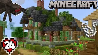 I Built a String Farm in the Middle of my Village! | Minecraft Hardcore Cottagecore #24