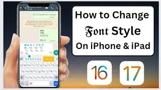 How to Change iPhone font Style || iOS 17 ||  How to Change iPhone Font Style iOS 17 ||