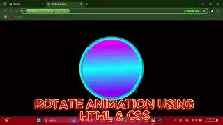 Create a Rotating Animation with HTML & CSS | Simple CSS Animation Tutorial | Farhan Code Corner