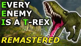 Tomb Raider Remastered - Every Enemy is a T-Rex