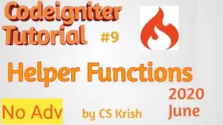 Codeigniter Helper Tutorial in Hindi