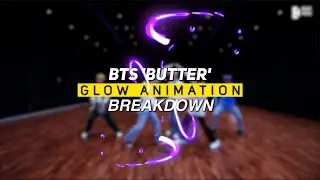 Before After BTS 'Butter' Glow Scribble Animation