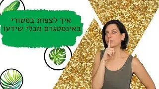 איך לצפות בסטורי בלי שידעו? הסוד הגדול נחשף