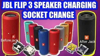 How to change JBL FLIP 3 speaker charging socket at home @ 