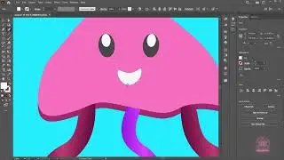 how to make simple and Cute Octopus using adobe Illustrator KEP