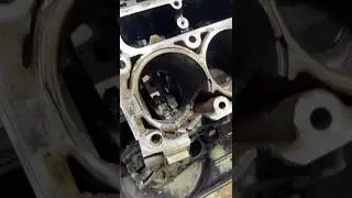 Blown Cylinder Sleeve 😳 #cylinderblock #LS #WRP #engineblock #blown #viral #junk #NHRA
