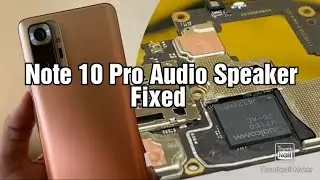 Redmi note 10 pro audio Speaker problem Cpu Reballing