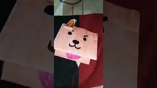 DIY BT21 kookie puppet | BTS DIY #shorts#youtubeshorts#diy#BTS #btsarmyforever#kookie #jungkook#bt21