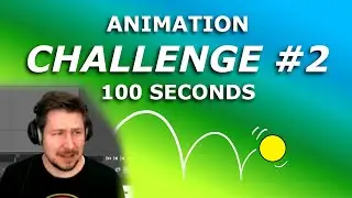 100 Seconds Challenge - Animating a Bouncing Ball in under 2 MINUTES