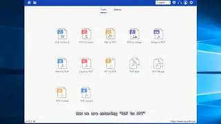 how to convert pdf to word on windows 10?