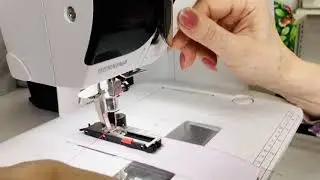 How to sew a buttonhole on a Bernina sewing machine? Presser foot 