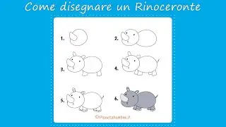 Come Disegnare un Rinoceronte | Tutorial 🦏