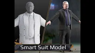 Clothing Smart Suit Heavy Male 3D Model