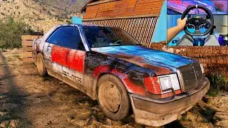 Rebuilding 1987 Mercedes Benz AMG Hammer Coupe | Forza Horizon 5 | Moza R9 gameplay