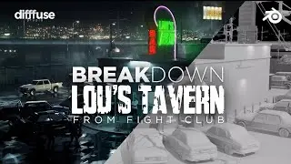 Lou's Tavern from Fight Club - 3D Recreation